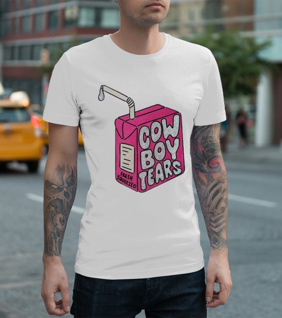 Cowboy Tears Fresh Squeezed Milk Carton T-Shirt
