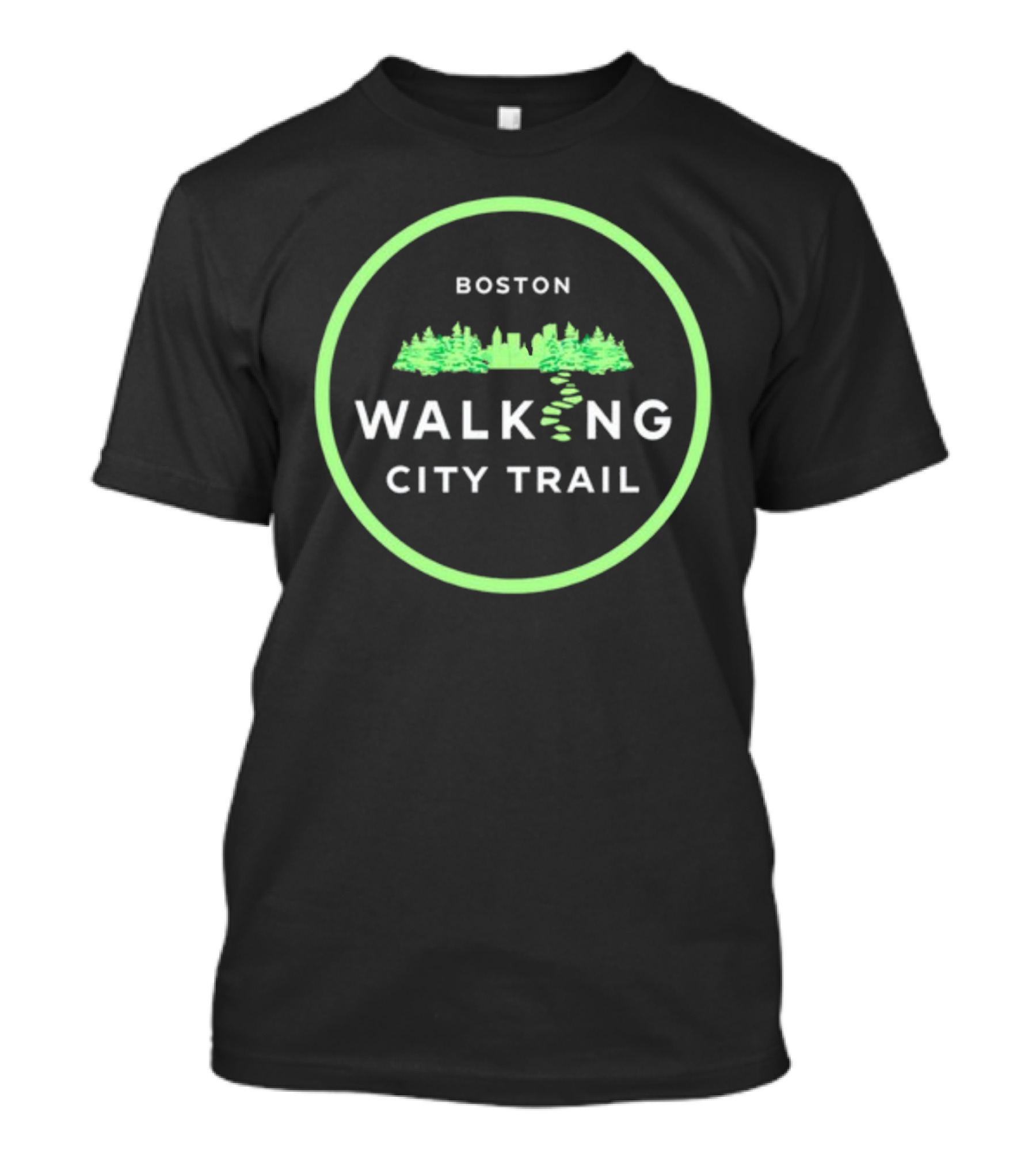 Miles Howard Boston Urban Nature Walking City Trail T-Shirt