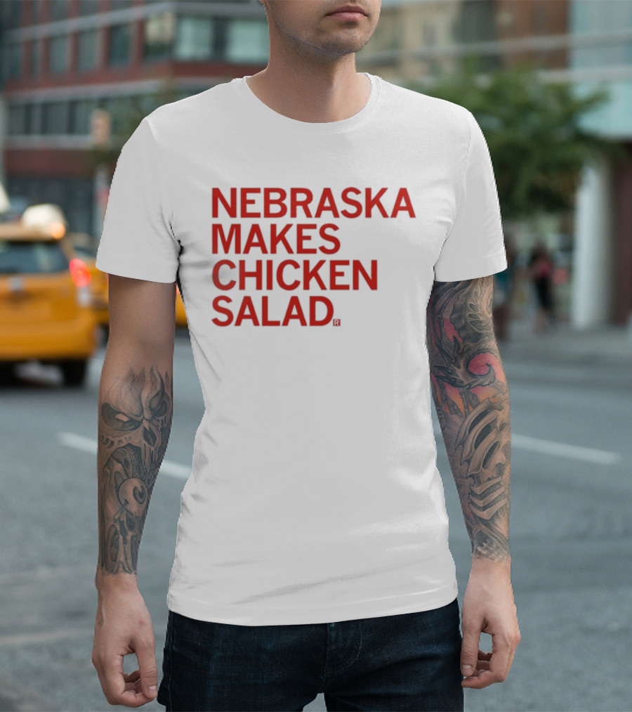 NEBRASKA MAKES CHICKEN SALAD RAYGUN T-Shirt