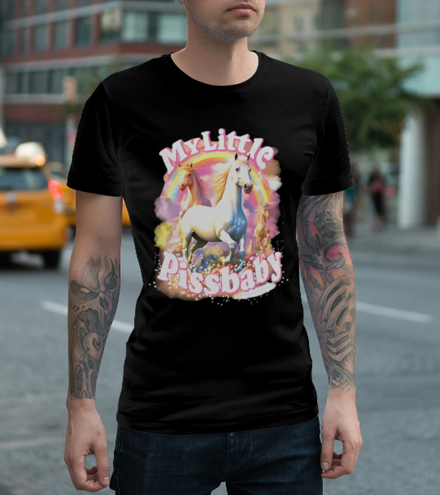 My Little Pissbaby Rainbow Horses T-Shirt