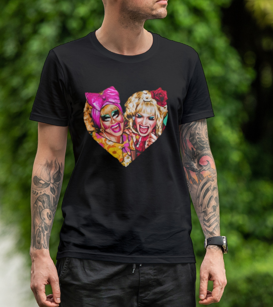 Funny Nordacious Trixie And Katya Heart Shape T-Shirt