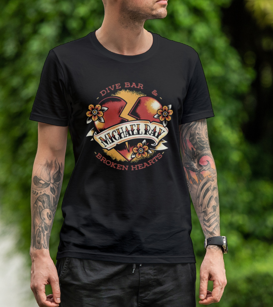 Michael Ray Dive Bar And Broken Hearts T-Shirt