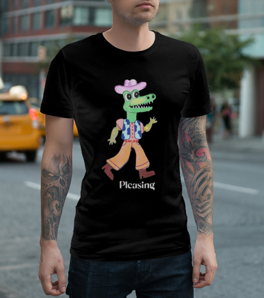 Pleasing Fancy Friends The Green Frog With Envy Cowboy Crocodile T-Shirt
