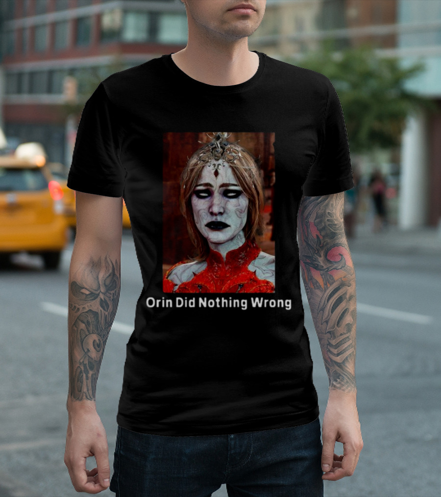 Orin Did Nothing Wrong Mysterious Gothic Character T-Shirt