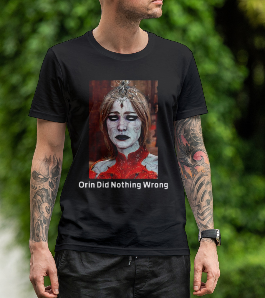 Orin Did Nothing Wrong Mysterious Gothic Character T-Shirt