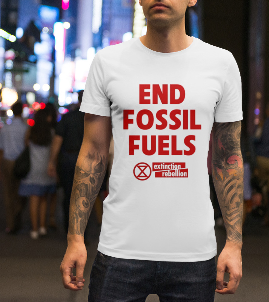 End Fossil Fuels Extinction Rebellion T-Shirt