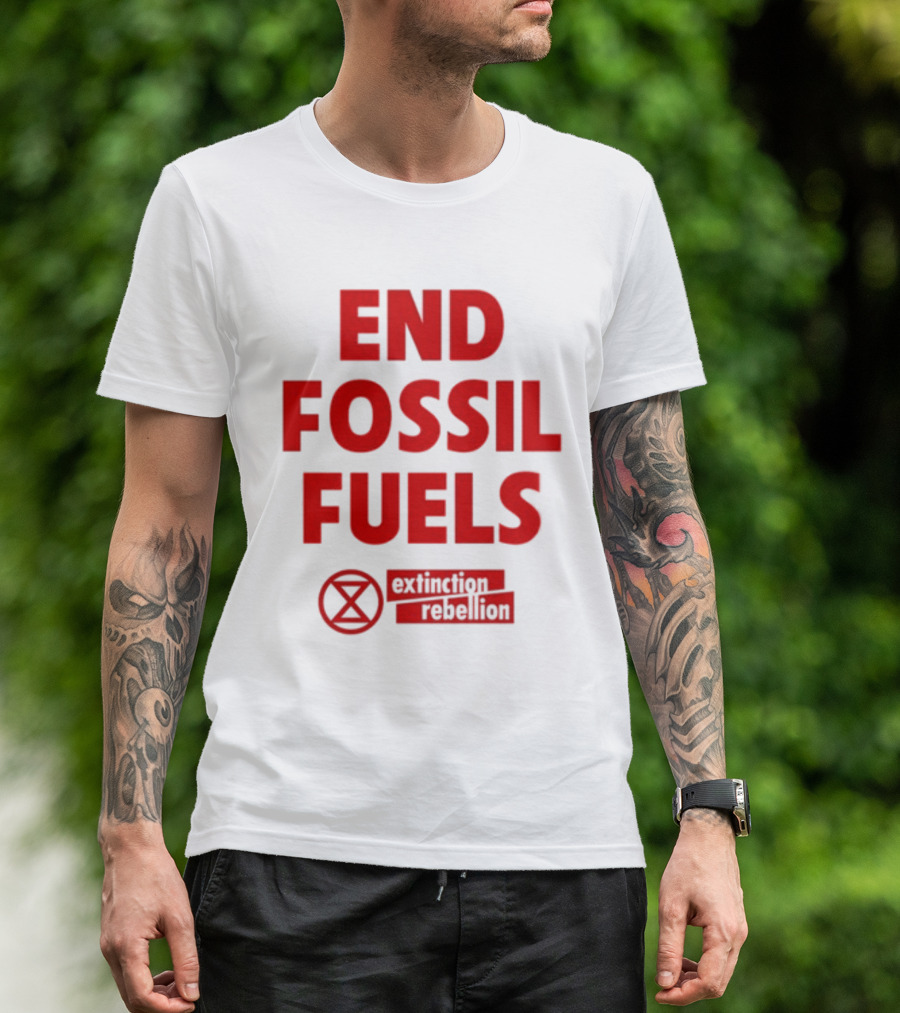 End Fossil Fuels Extinction Rebellion T-Shirt