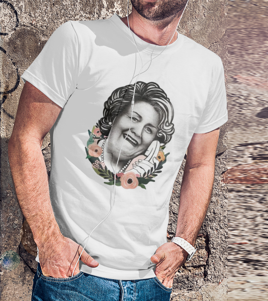 Hyacinth Bouquet With Floral Border And Telephone T-Shirt