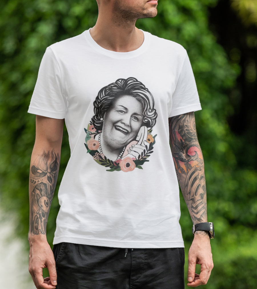 Hyacinth Bouquet With Floral Border And Telephone T-Shirt