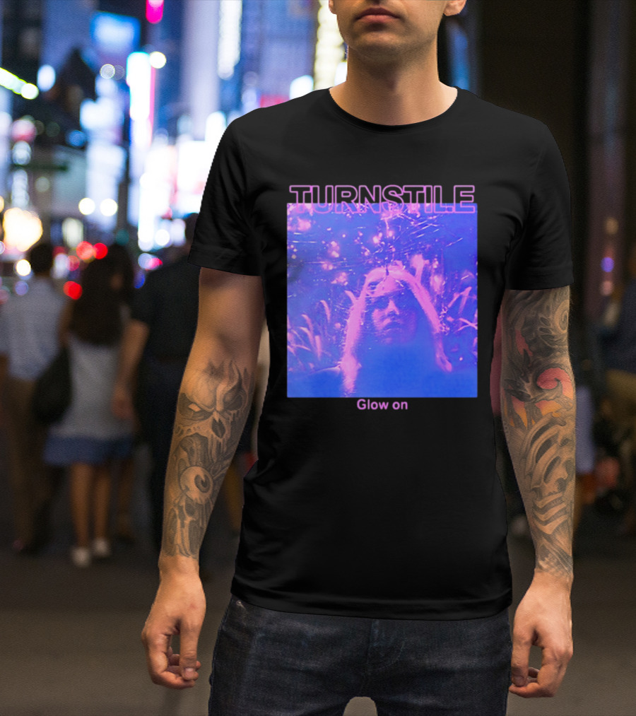 Turnstile Glow On Psychedelic Purple T-Shirt