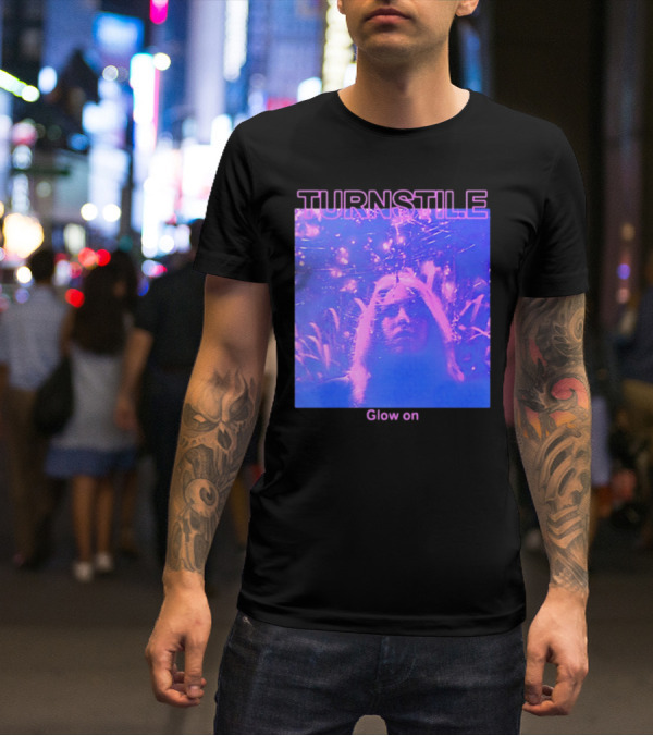 Turnstile Glow On Psychedelic Purple T-Shirt