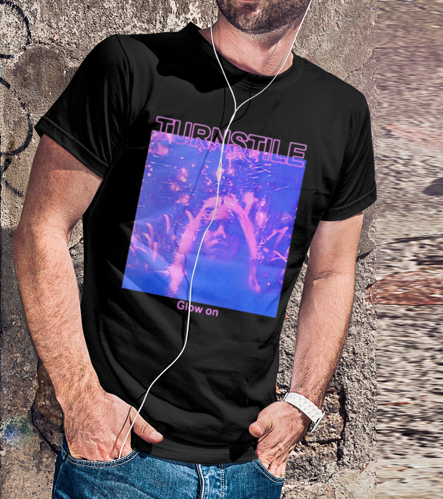 Turnstile Glow On Psychedelic Purple T-Shirt