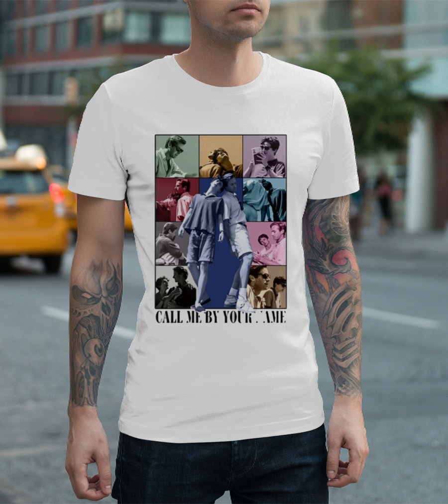 Call Me By Your Name Vintage Pop Art Collage Eras Tour T-Shirt