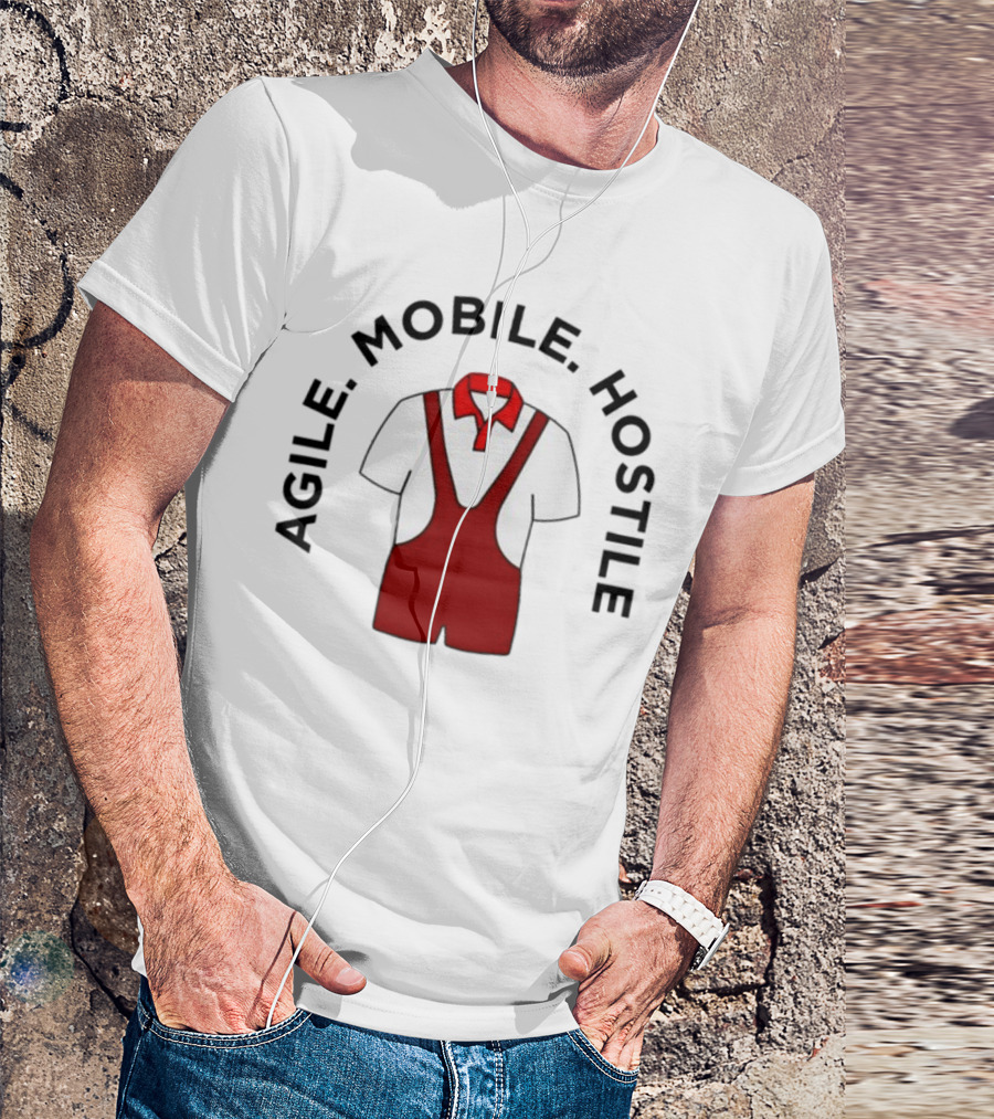 Agile Mobile Hostile Wrestling Innovation Foundation Polo Singlet T-Shirt