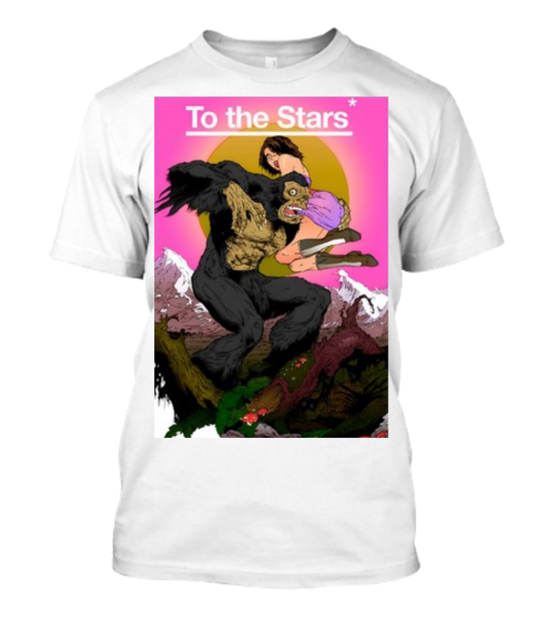 Bigfoot Comic By Thomas Tenney To The Stars T-Shirt