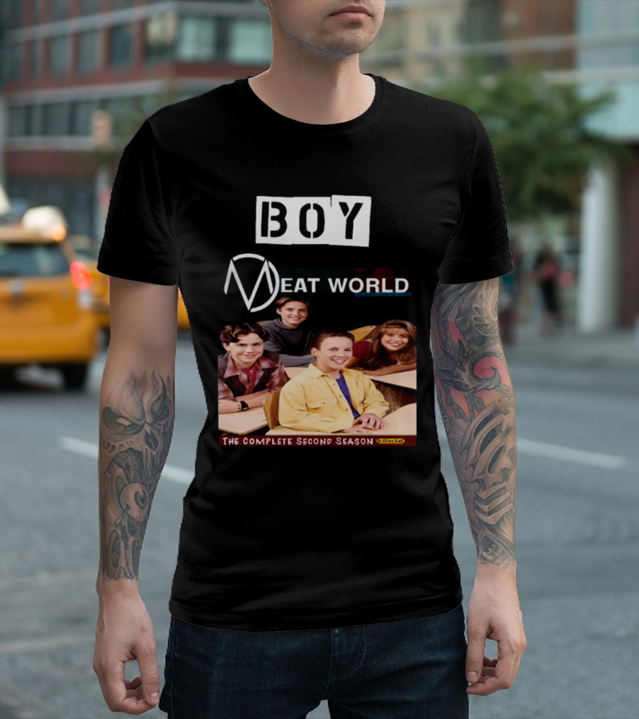 Boy Meat World The Complete Second Season DVD Cast Classroom T-Shirt