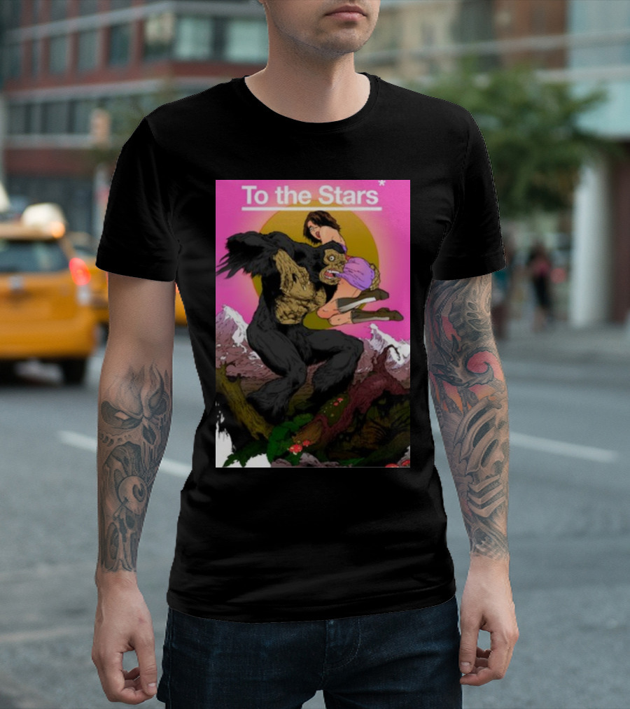 To The Stars Bigfoot Comic By Thomas Tenney T-Shirt