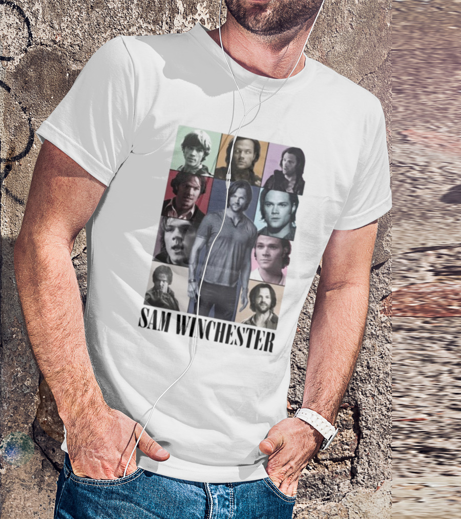 Sam Winchester Collage The Eras Tour Lea Proudofjarpad T-Shirt