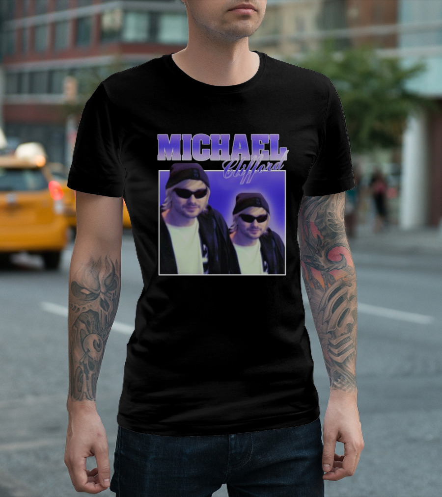 Tha5SOSFamily Vintage Michael Clifford Double Portrait T-Shirt