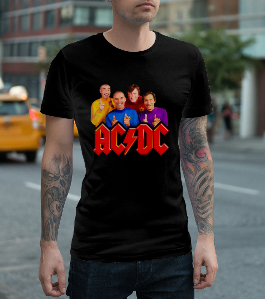 AC/DC Meets The Wiggles For Those About To Wiggle T-Shirt