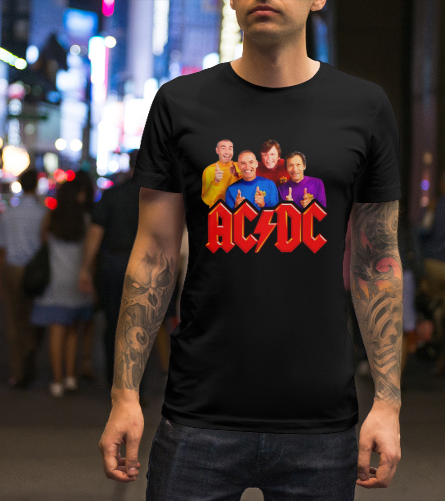 AC/DC Meets The Wiggles For Those About To Wiggle T-Shirt
