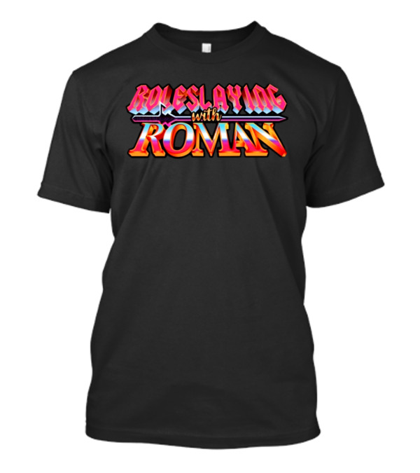 Thomas Sanders Roleslaying With Roman Bold Retro T-Shirt