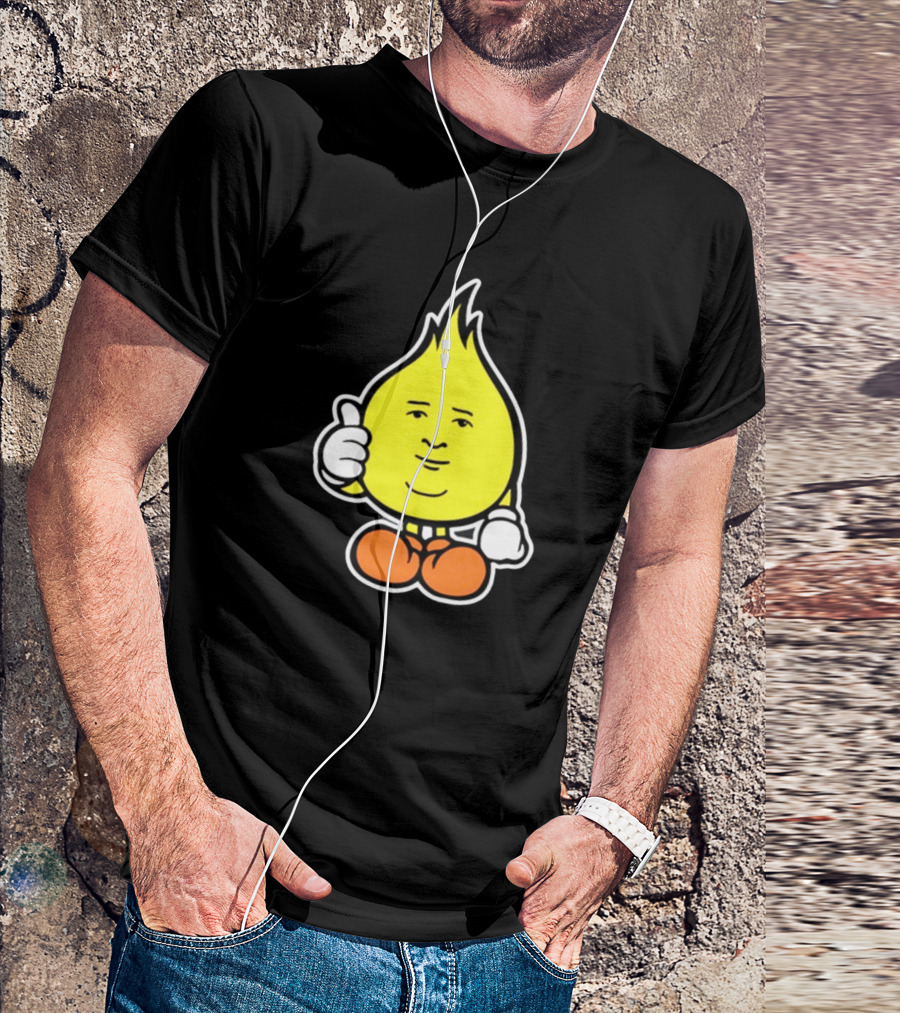 Flamebob Thumbs Up Cartoon Character T-Shirt