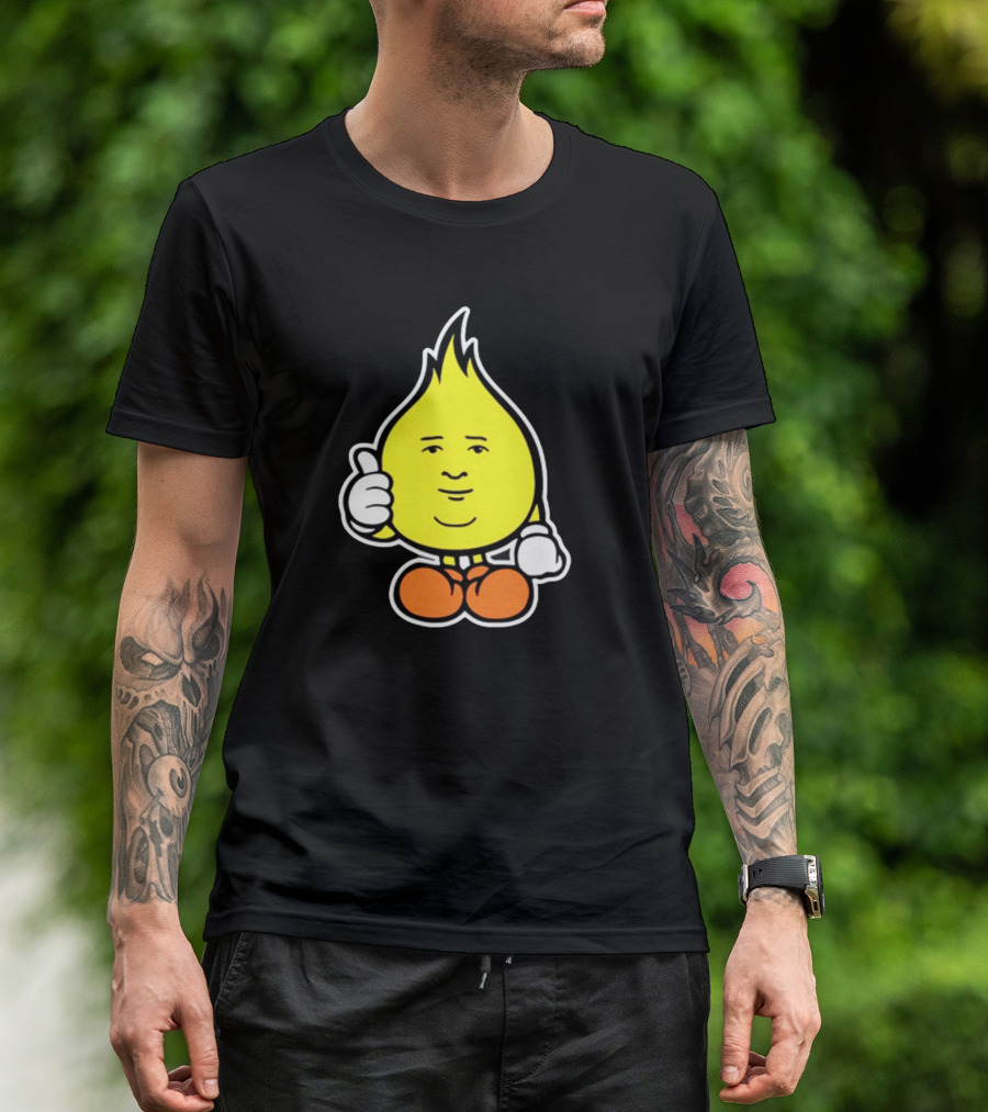 Flamebob Thumbs Up Cartoon Character T-Shirt
