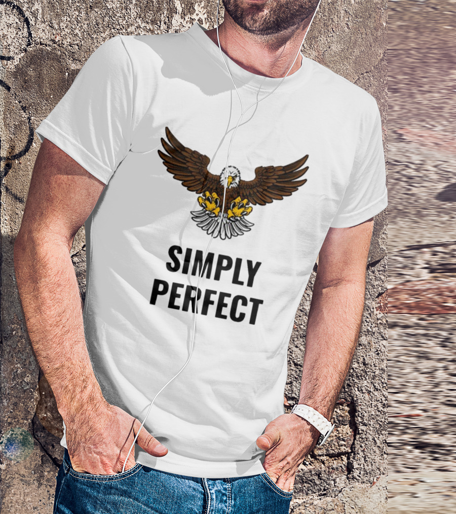 Simply Perfect Eagle Wings Above T-Shirt