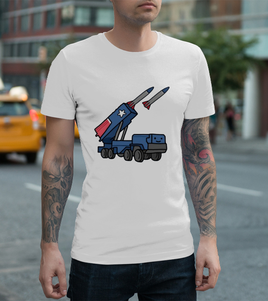 New England Patriots Missile Launcher Truck T-Shirt