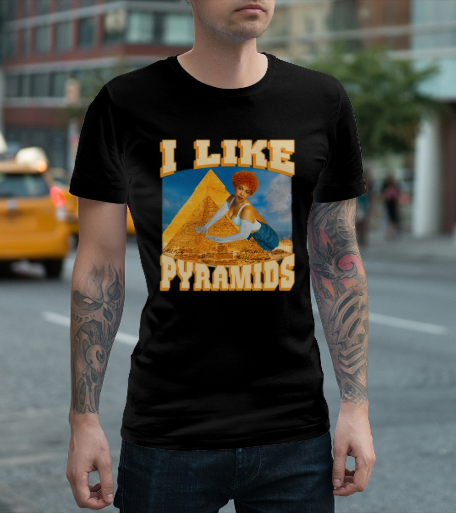 Ice Spice I Like Pyramids 90s Style Cleopatra Nostalgia T-Shirt
