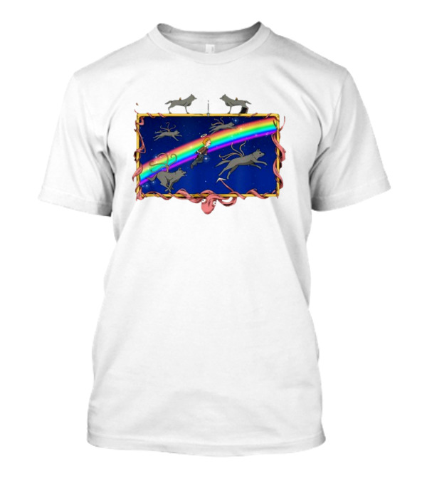 Capcom Resident Evil 4 The Masterpiece Theater I'm Tired Rainbow Flying Dogs T-Shirt