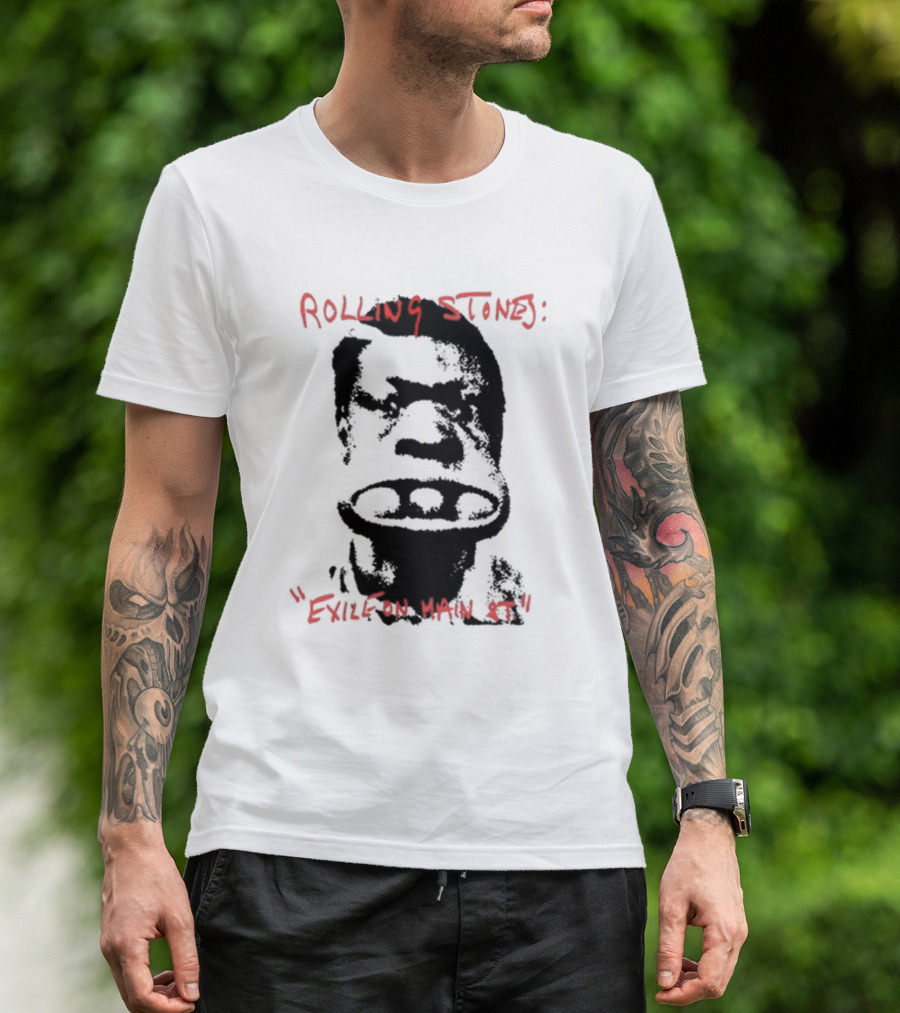 Rolling Stones Exile On Main St Sketch Face T-Shirt
