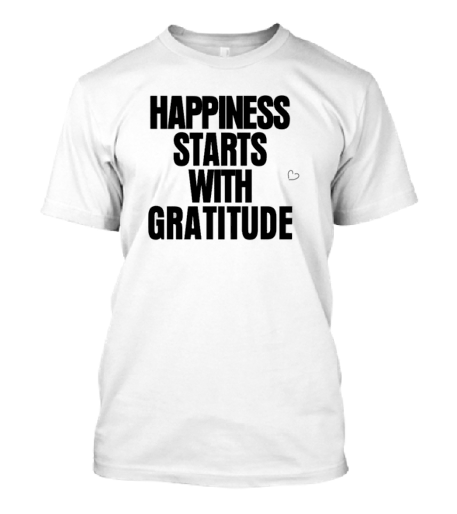 Mahoganymommies Happiness Starts With Gratitude T-Shirt