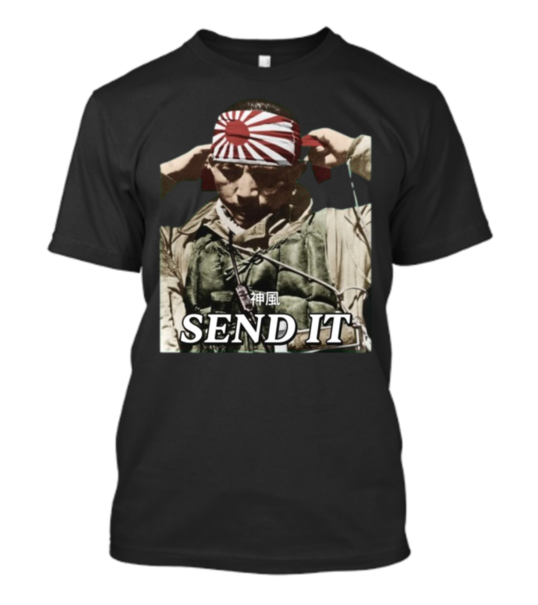 Kamikaze Pilot 神風 Send It T-Shirt