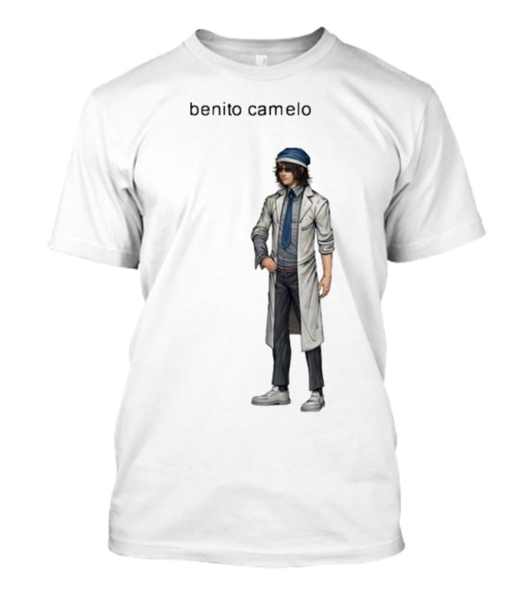 Sempre Benito Camelo Character In White Coat And Blue Hat T-Shirt