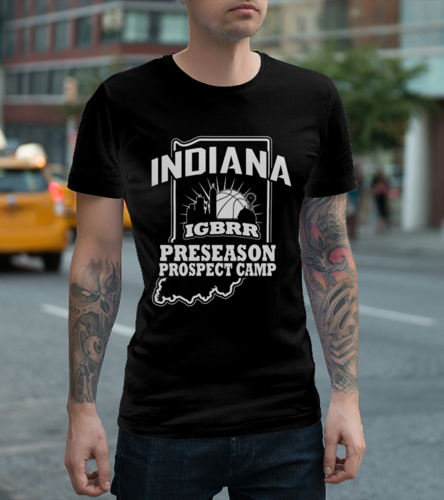 Indiana IGBRR Basketball Preseason Prospect Camp Skyline T-Shirt