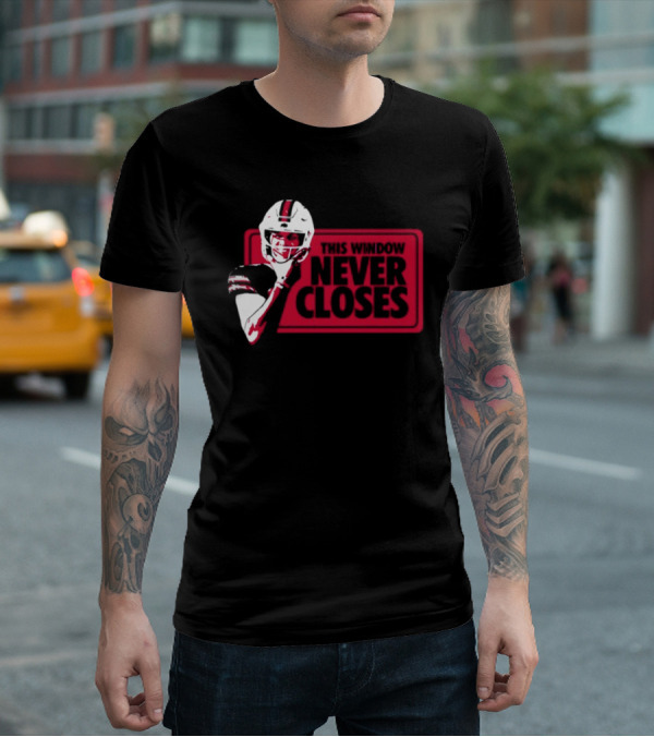 This Window Never Closes Football Player T-Shirt