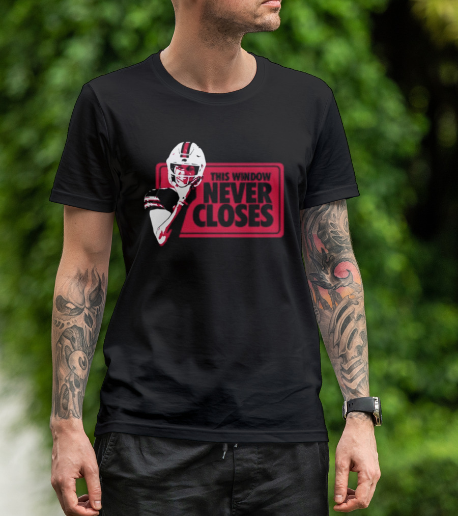 This Window Never Closes Football Player T-Shirt