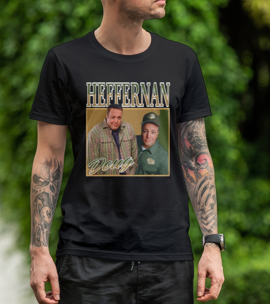 Doug Heffernan Checker Shirt And Uniform T-Shirt