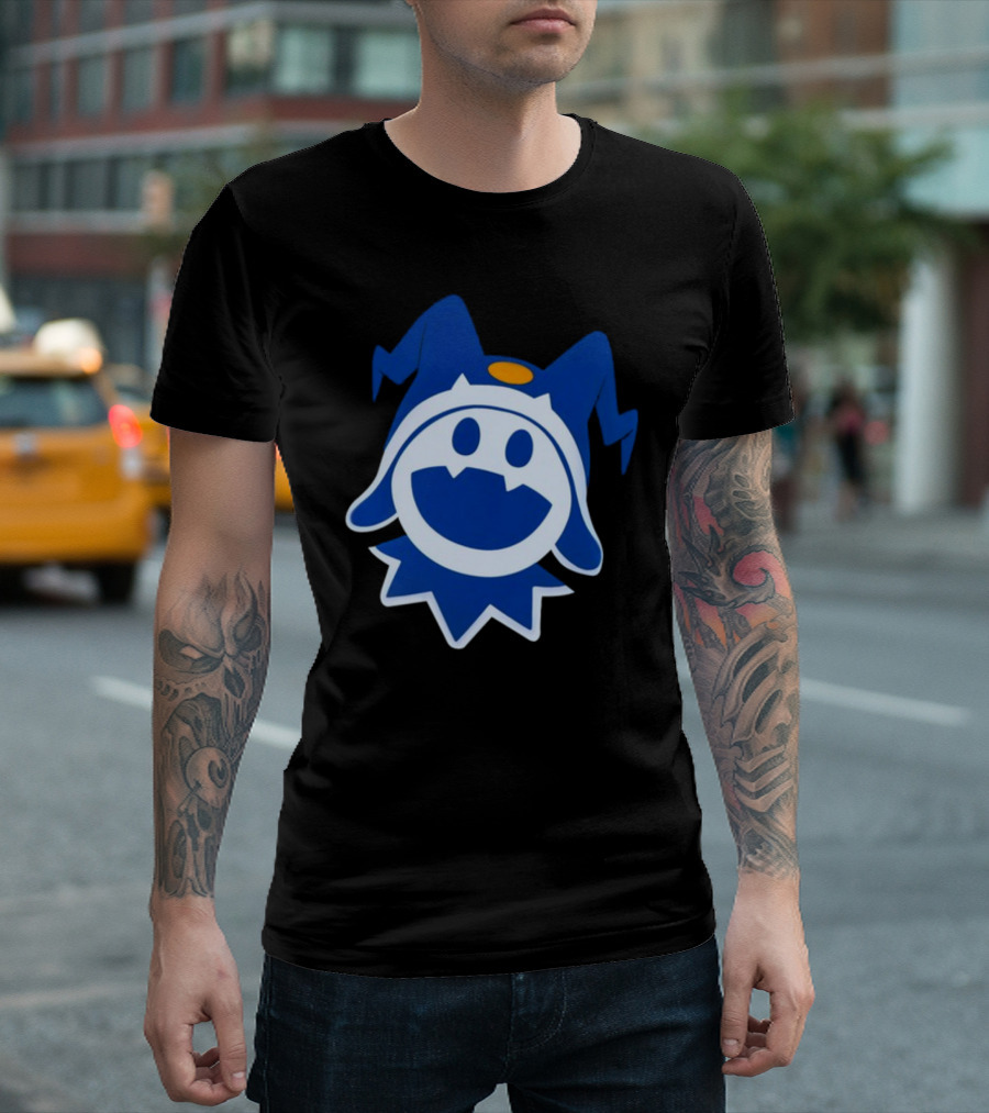 Hee Ho Jack Frost Persona Atlus SMT Iconic Blue Character T-Shirt