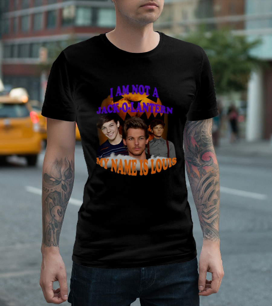 Sadstreet I Am Not A Jack-O-Lantern My Name Is Louis Pumpkin Faces T-Shirt