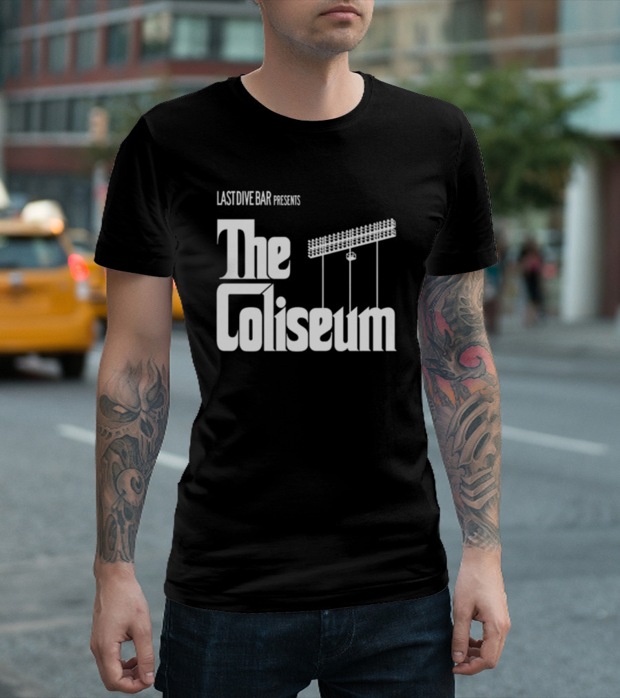 Last Dive Bar Presents The Coliseum Stadium Lights T-Shirt
