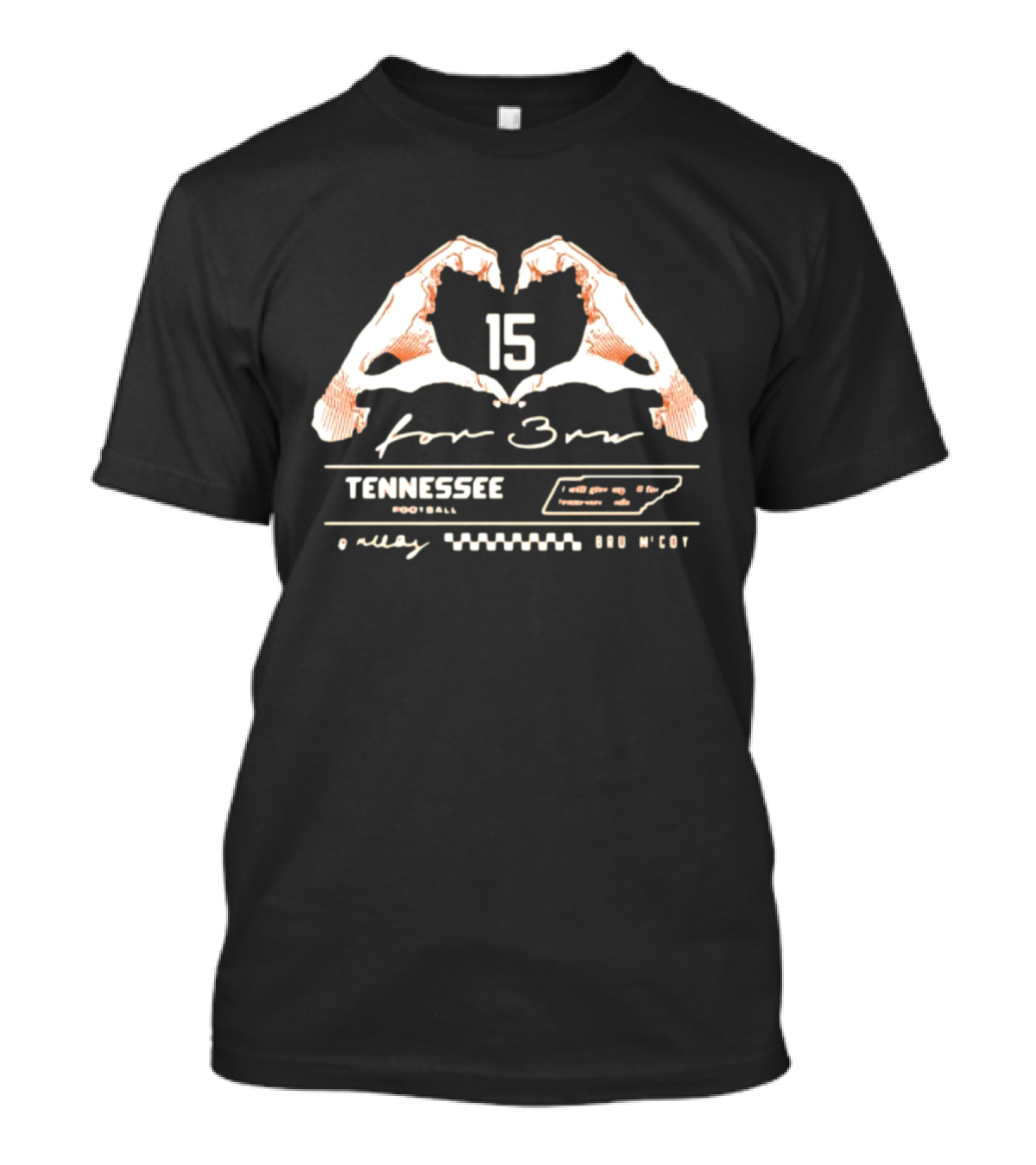 Tennessee Football 15 For Bru Mccoy T-Shirt
