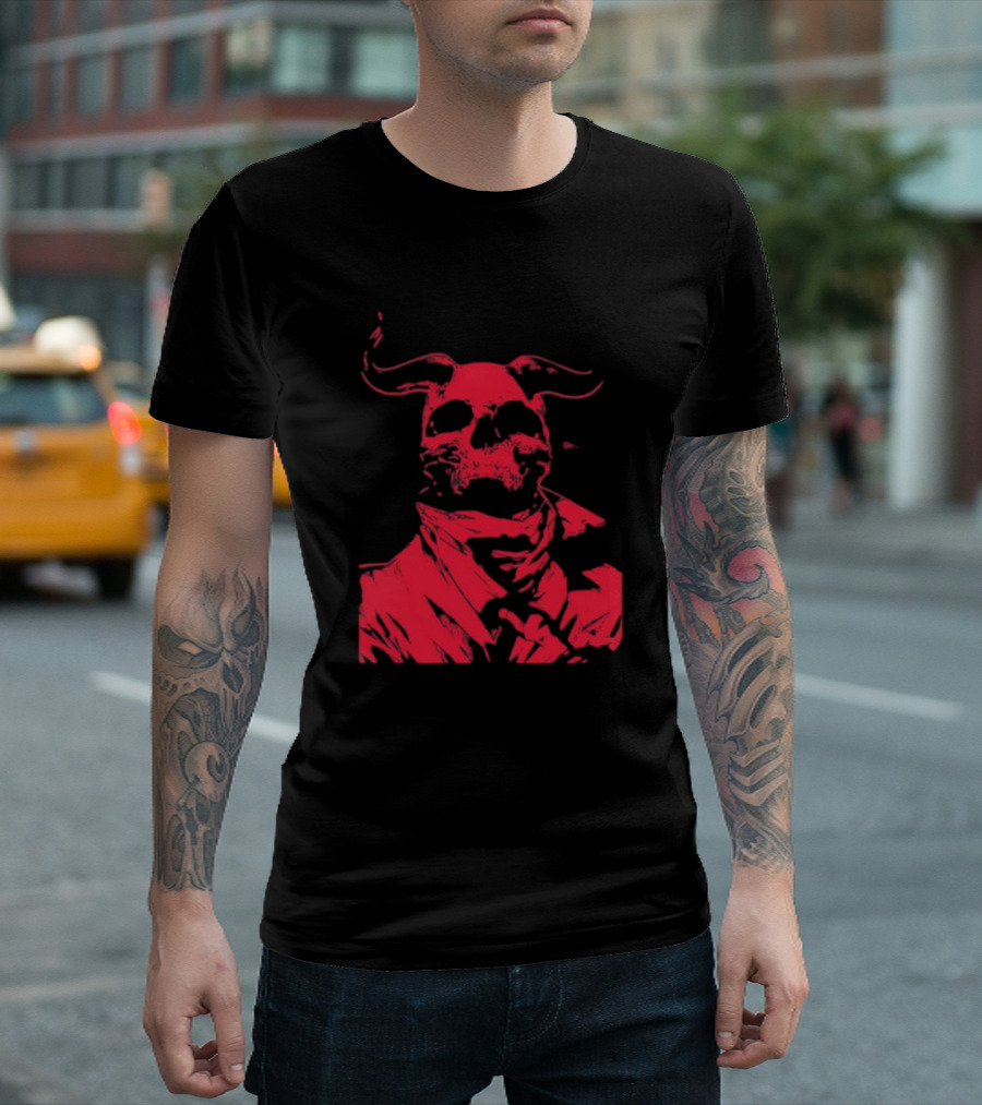 Massivefaceart Not Great Skull Demon Red T-Shirt
