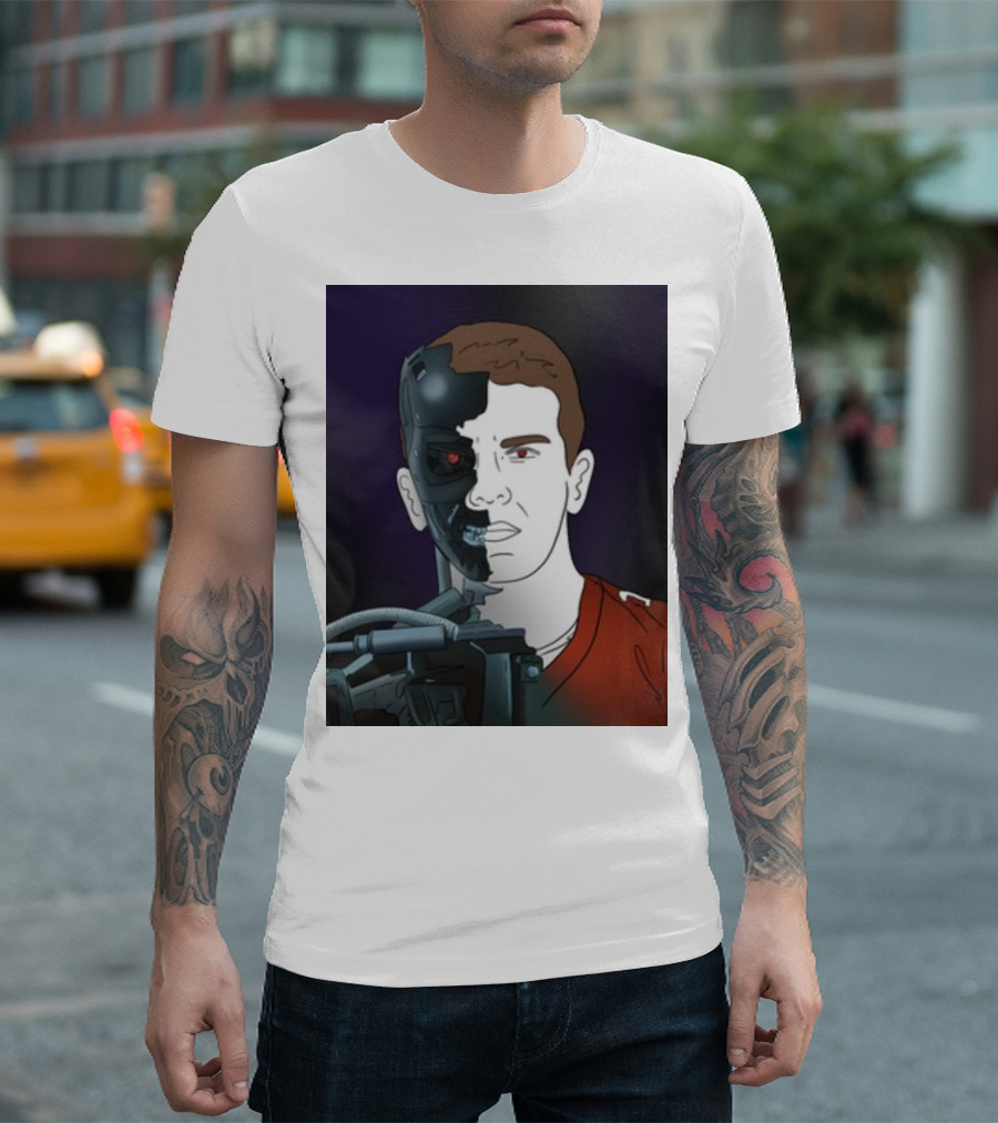 Day 17 Terminator Cyborg Purdy Quarterback Transformation T-Shirt