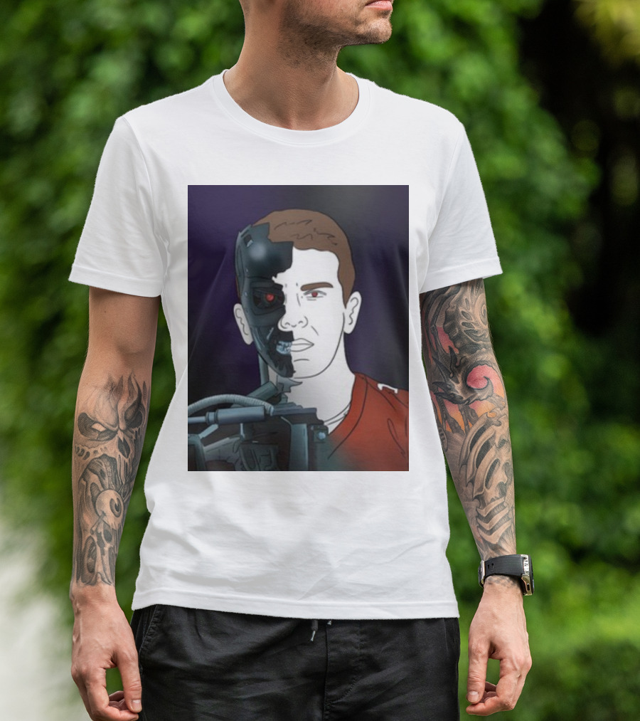 Day 17 Terminator Cyborg Purdy Quarterback Transformation T-Shirt