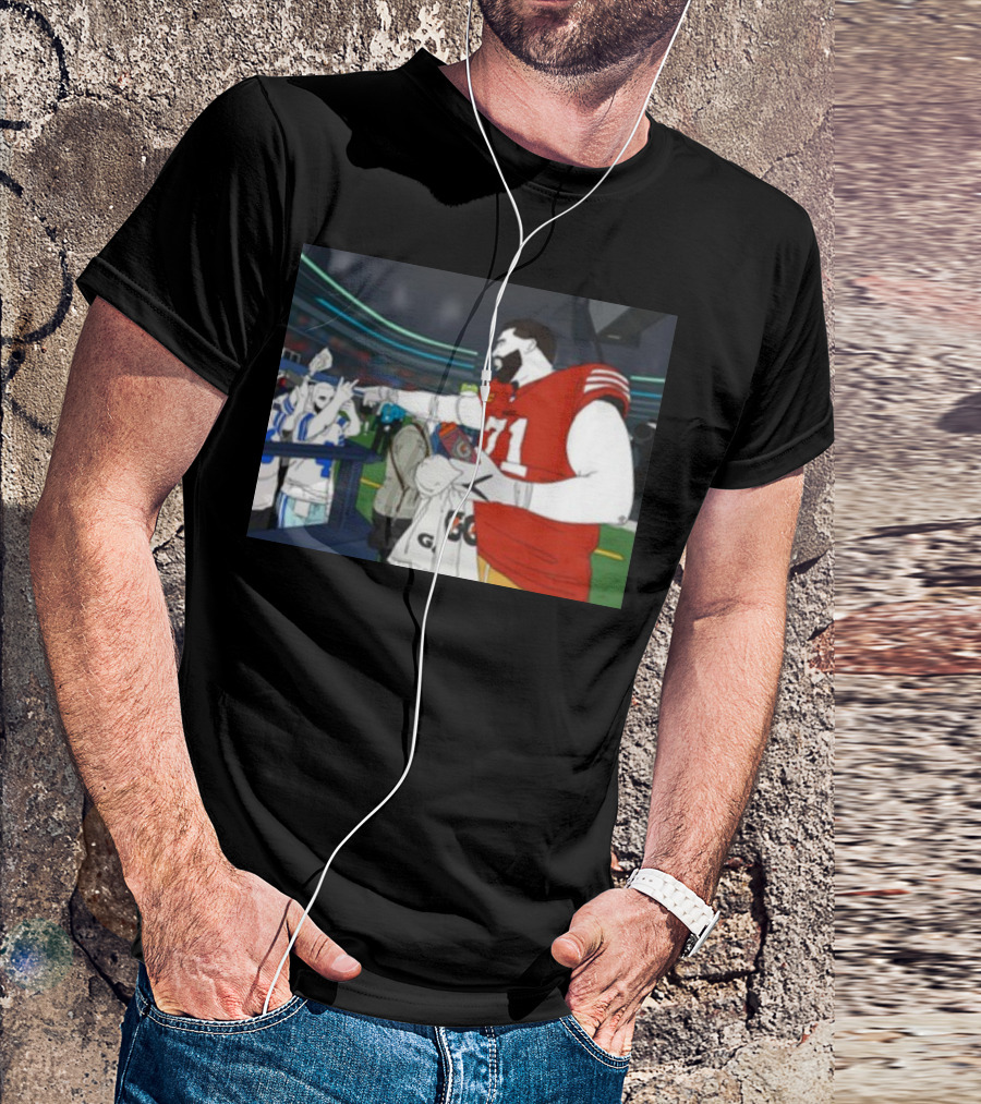 Rita Oak Trent Williams 71 Cowboys Meme Football Stadium Scene T-Shirt