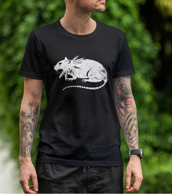 Metroalternative Punk Rat Spiked Mohawk T-Shirt