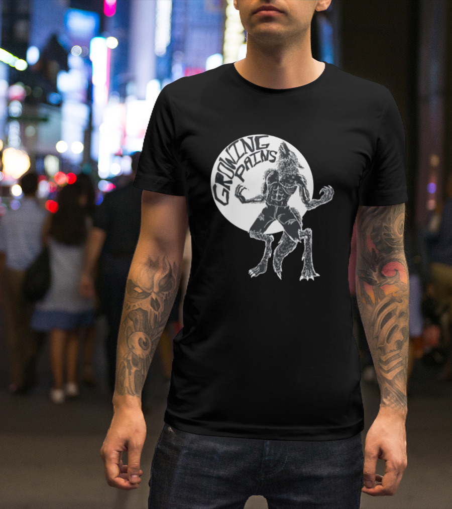 Oatmilklady Growing Pains Werewolf Transformation Full Moon T-Shirt